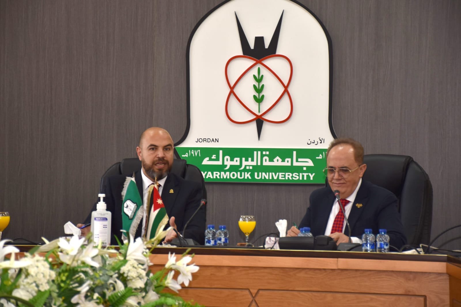 اليرموك تبحث مع وزير التعليم العالي السوري تعزيز التعاون الأكاديمي والبحثي