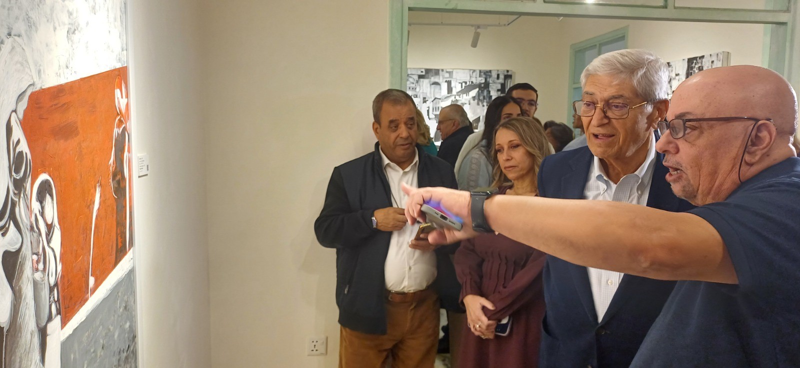 افتتاح معرض فلسطين..مدن على جدار القلب للتشكيلي البندك