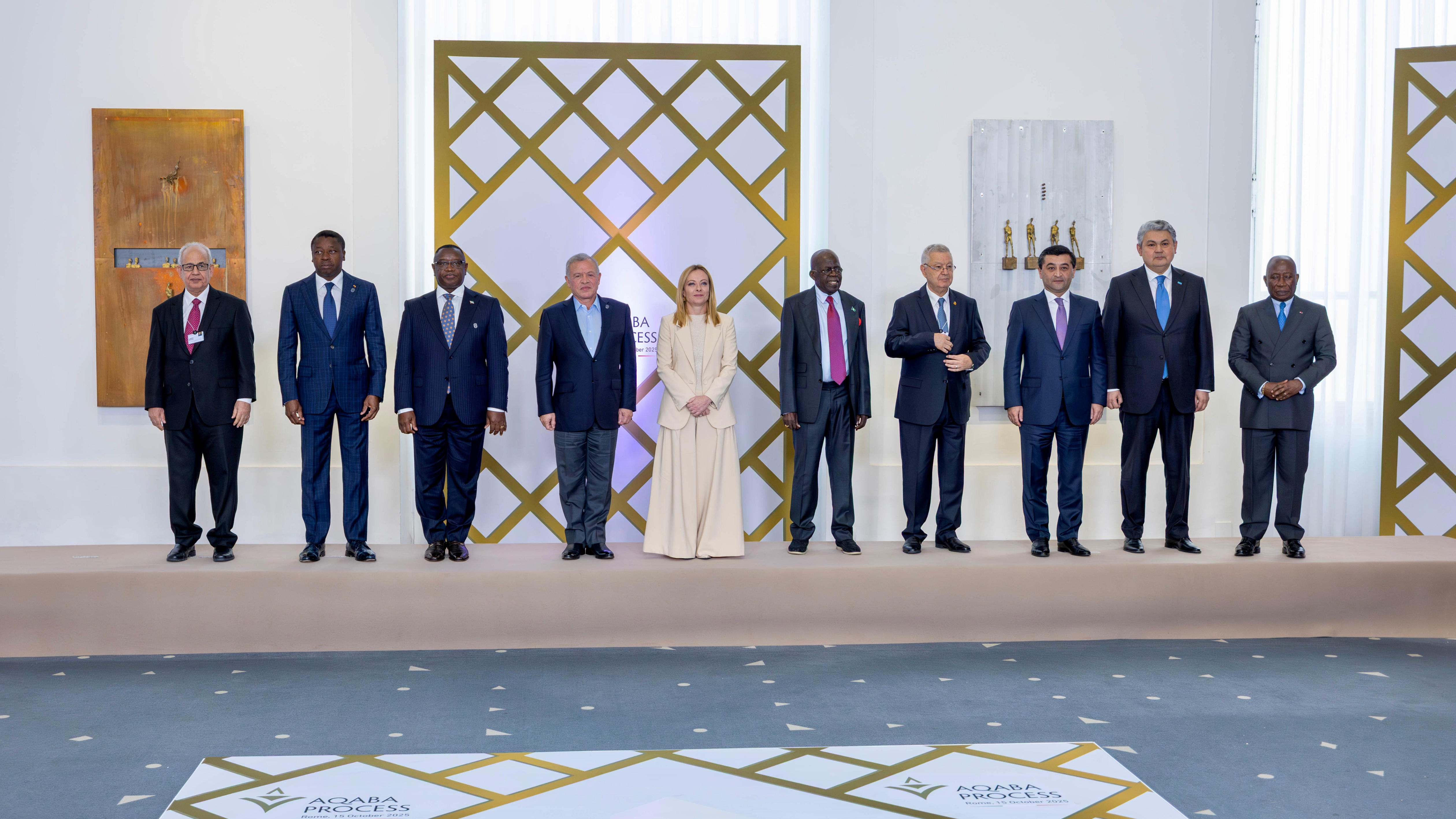 الملك ورئيسة وزراء إيطاليا يترأسان جولة جديدة من مبادرة اجتماعات العقبة في روما