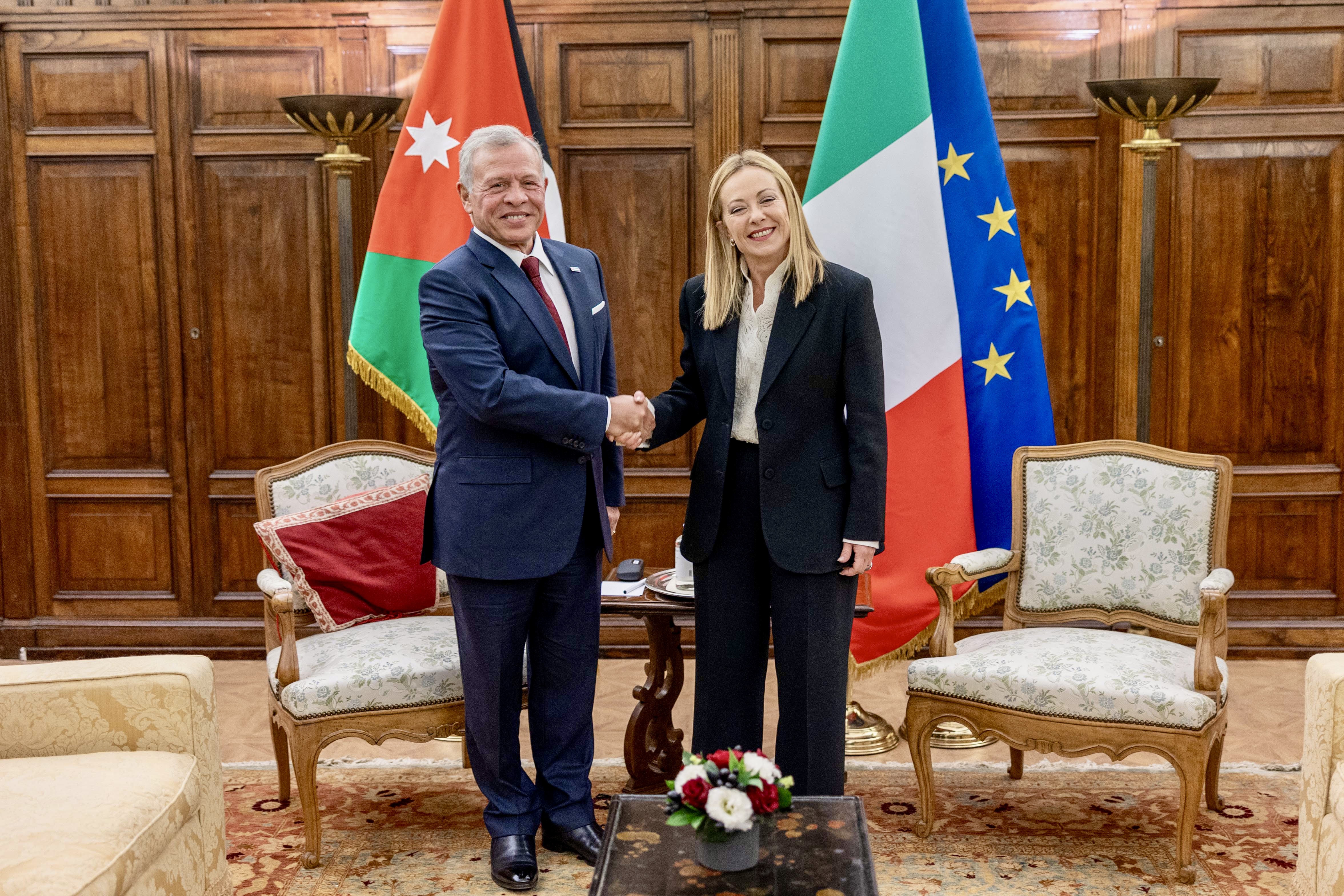 الملك يلتقي رئيسة وزراء إيطاليا ويؤكدان أهمية ضمان تنفيذ اتفاق إنهاء الحرب في غزة