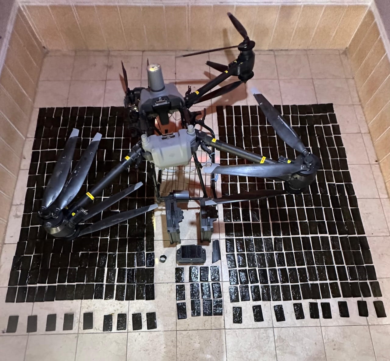 المنطقة العسكرية الجنوبية تحبط محاولة تهريب مواد مخدرة بواسطة طائرة مسيرة