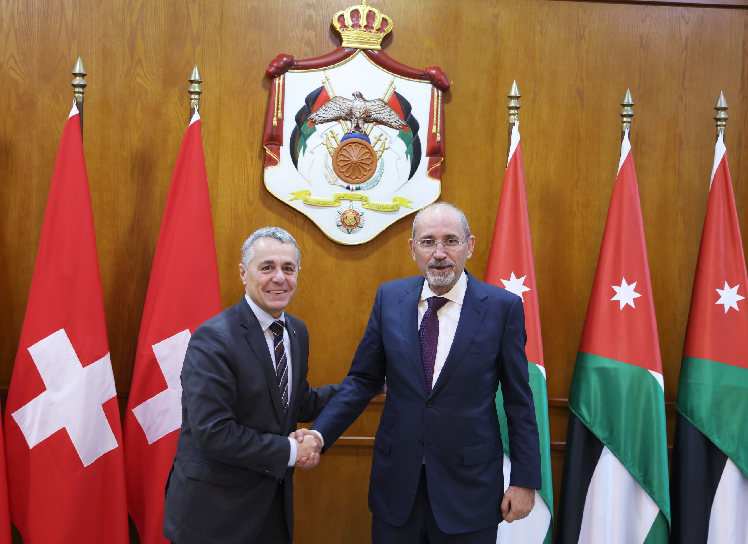 وزير الخارجية يلتقي وزير خارجية الاتحاد السويسري