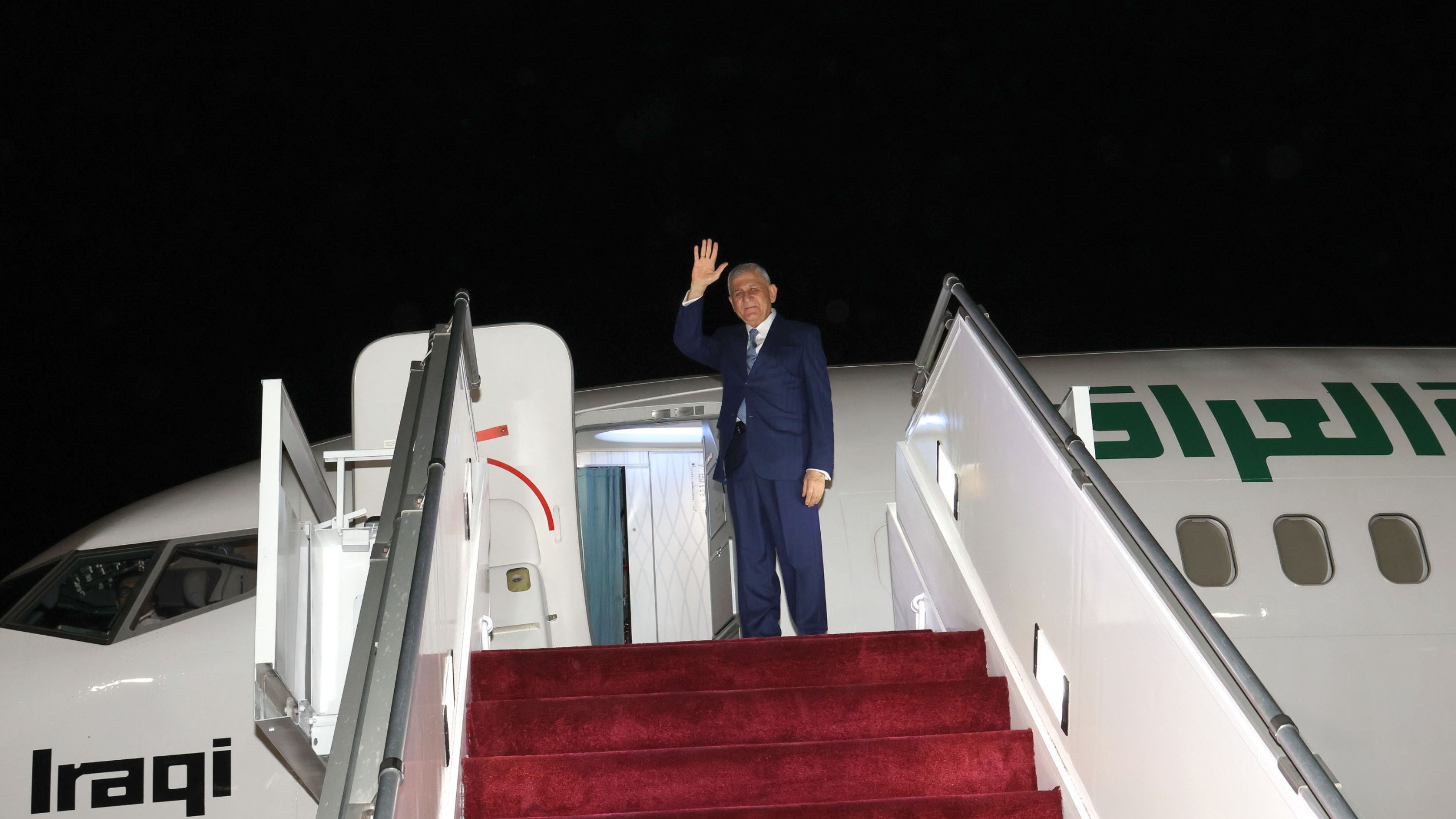 الرئيس العراقي يغادر الأردن