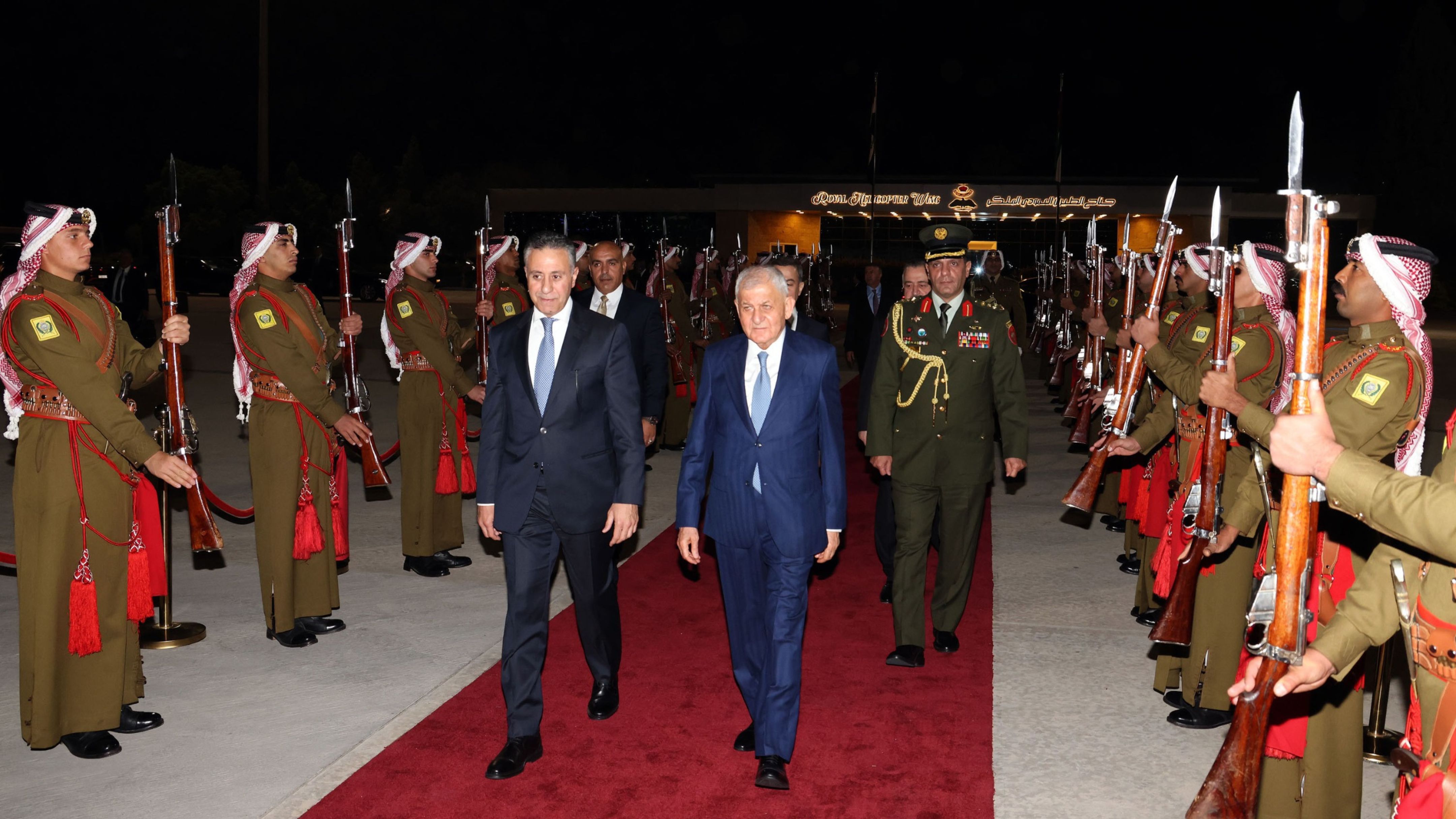 الرئيس العراقي يغادر الأردن