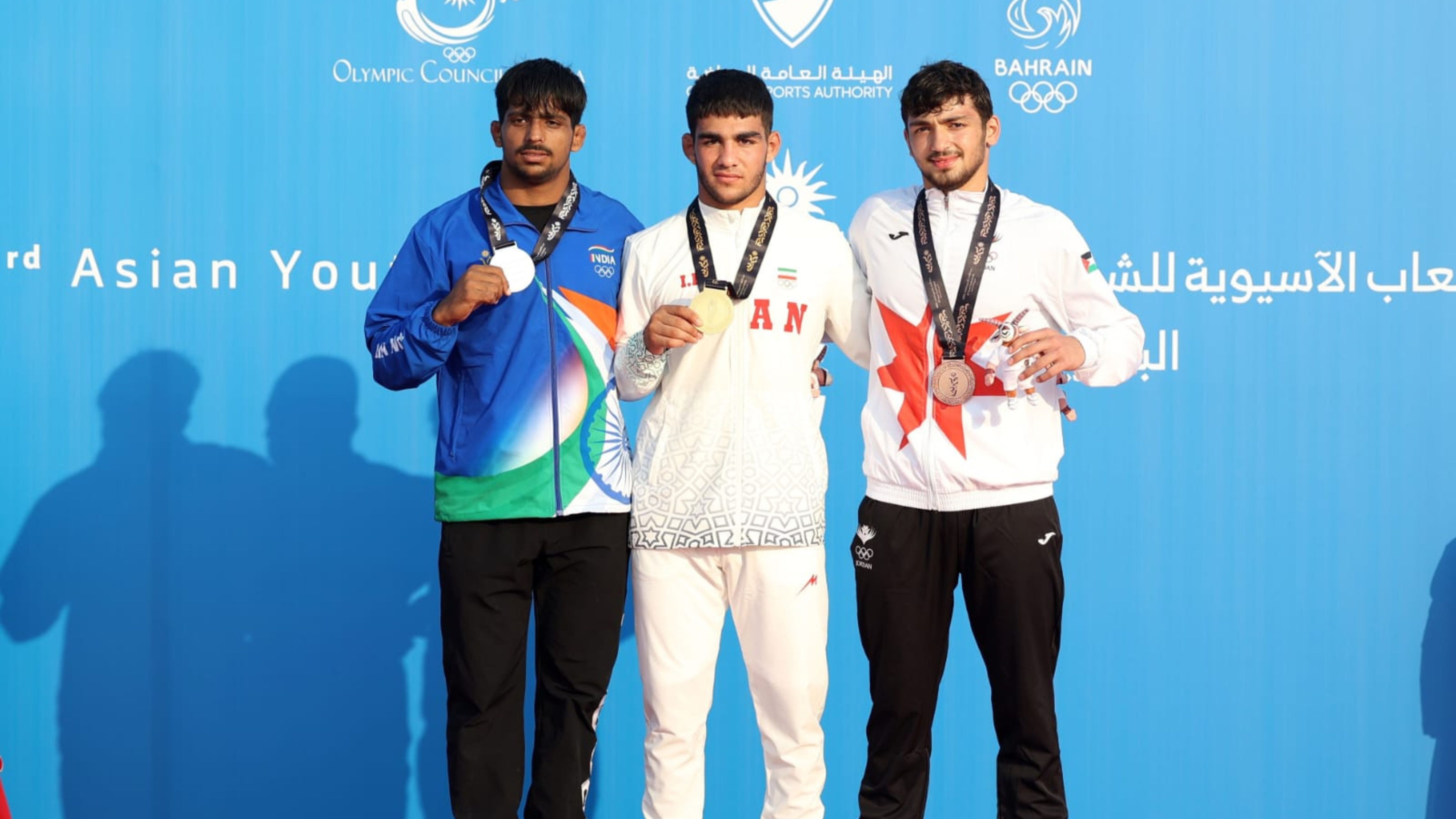 لاعب منتخب المصارعة ناغوج يحرز ميدالية برونزية بدورة الألعاب الآسيوية 