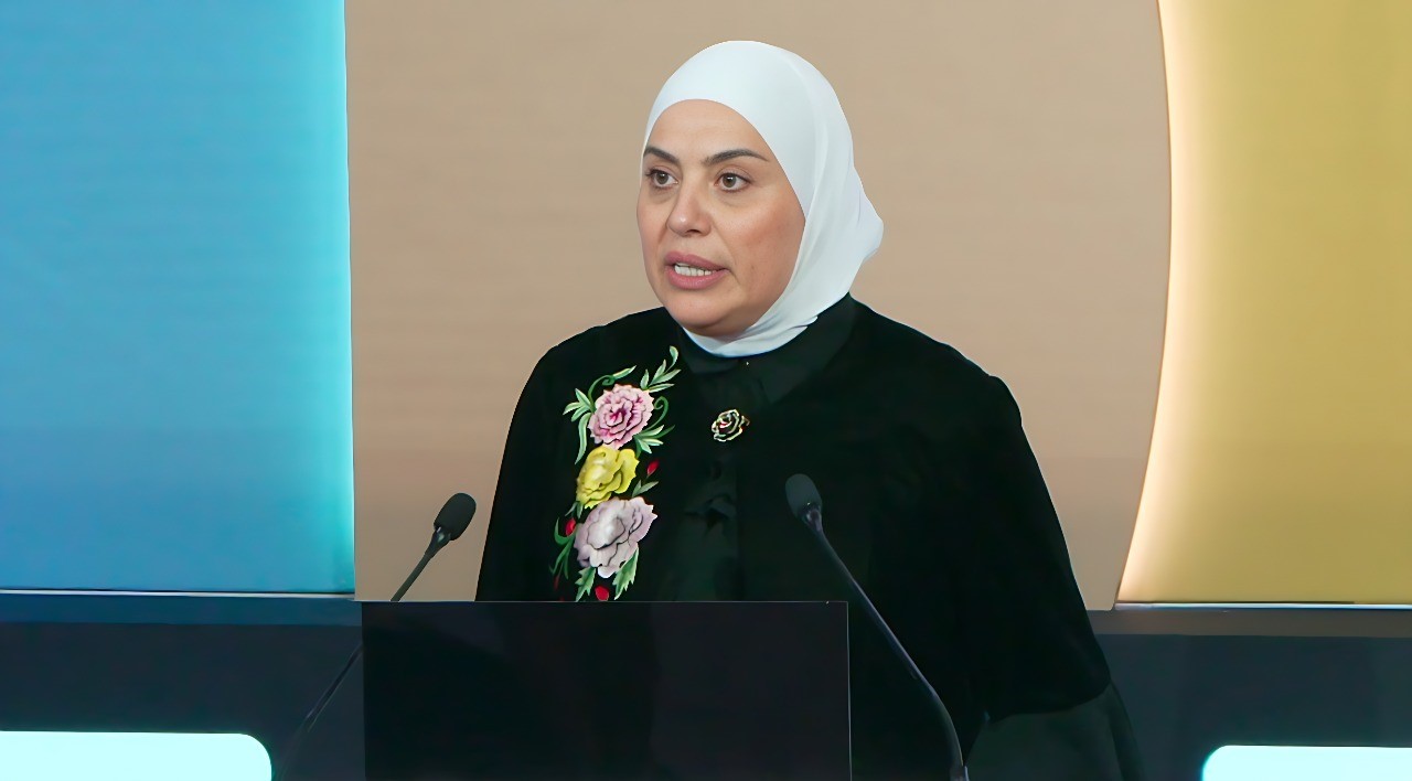 بني مصطفى تلقي كلمة الأردن في القمة العالمية للتنمية الاجتماعية في الدوحة