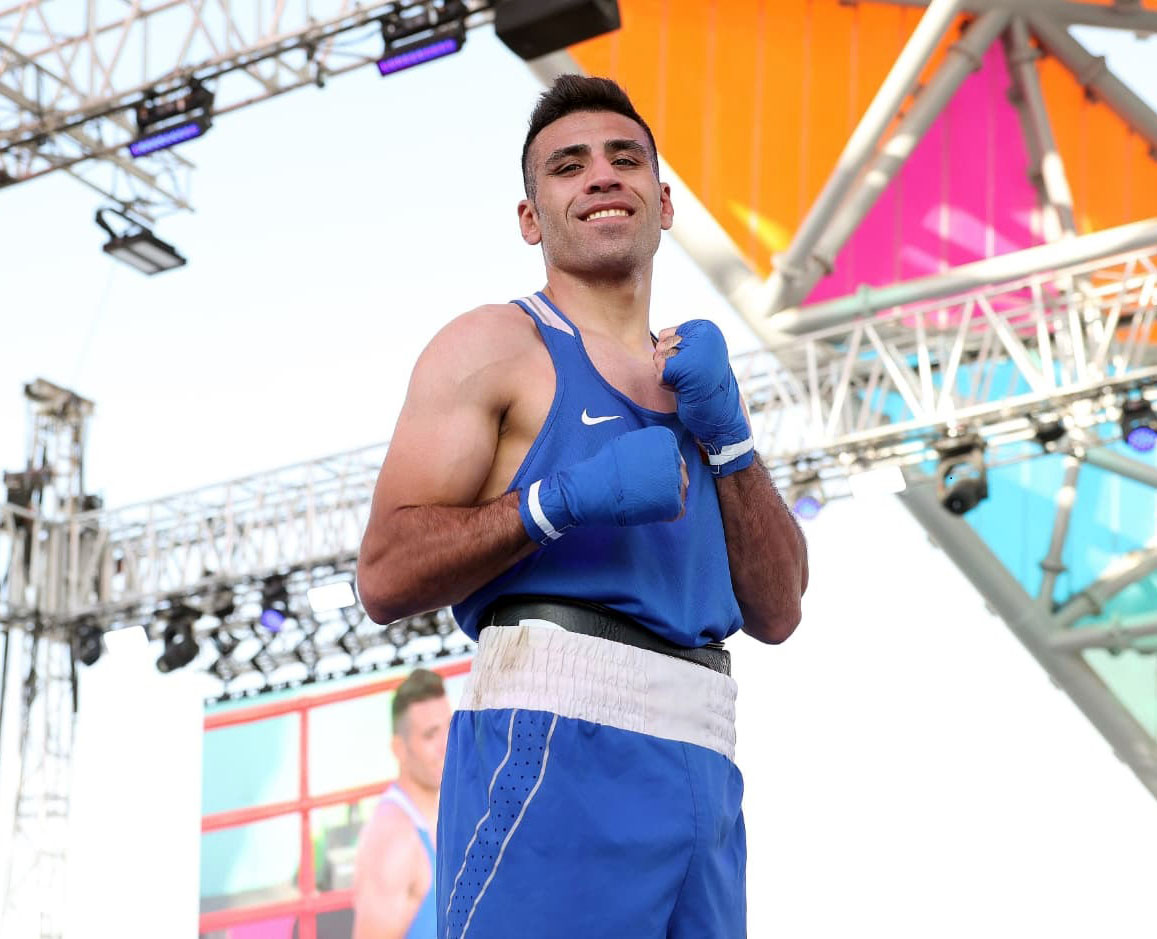 الملاكم عشيش يتأهل لنصف نهائي التضامن الإسلامي 