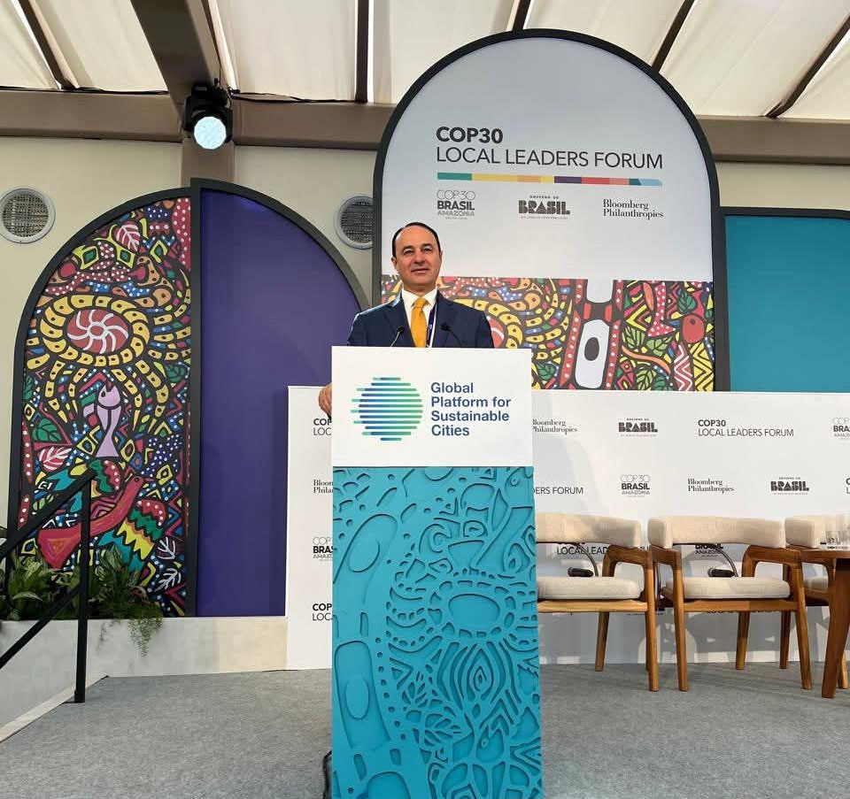 أم الجمال تشارك بقمة رؤساء البلديات العالمية في البرازيل 