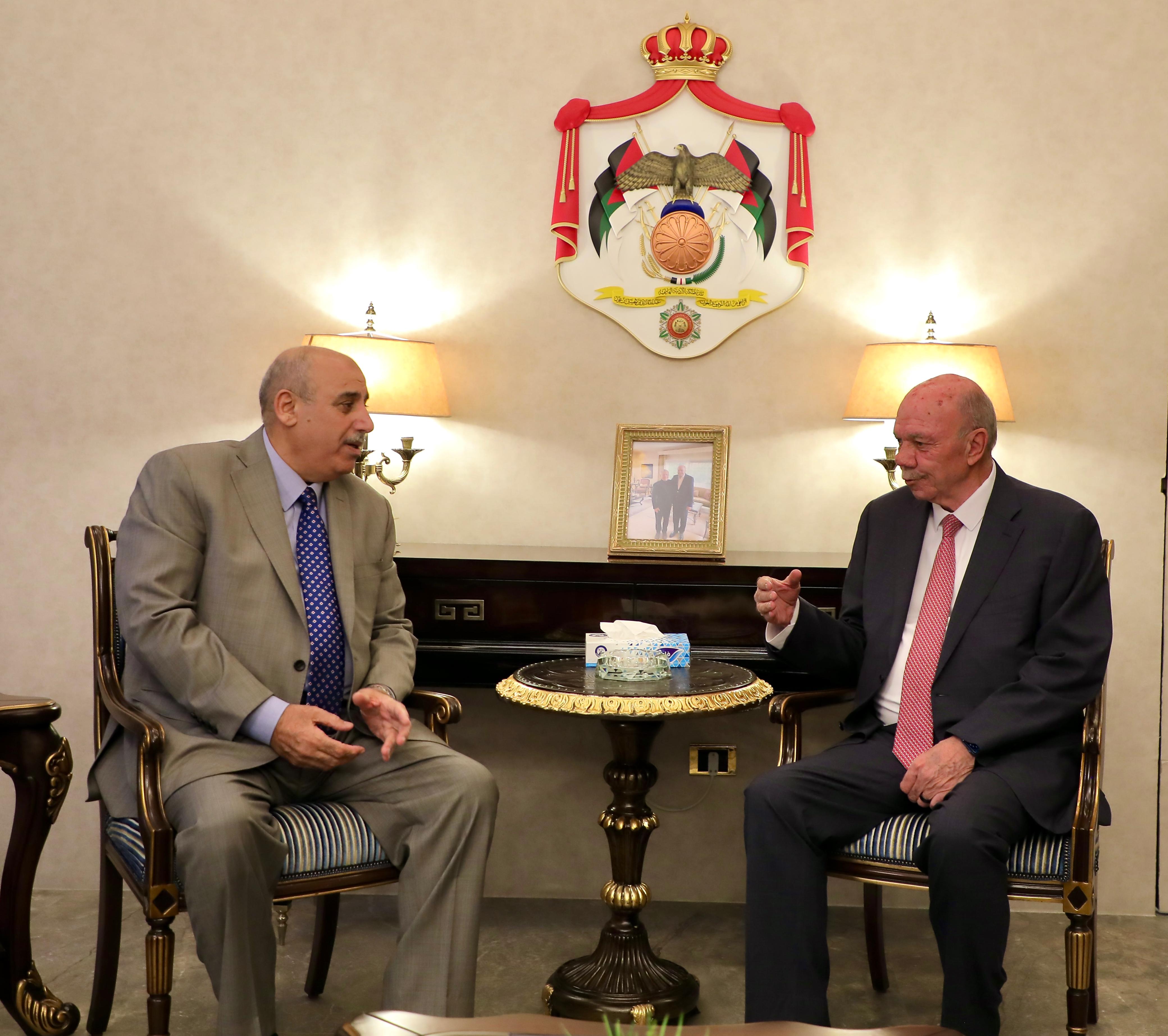 رئيسا الأعيان والنواب يؤكدان حرصهما على التعاون والتنسيق المشترك بين المجلسين