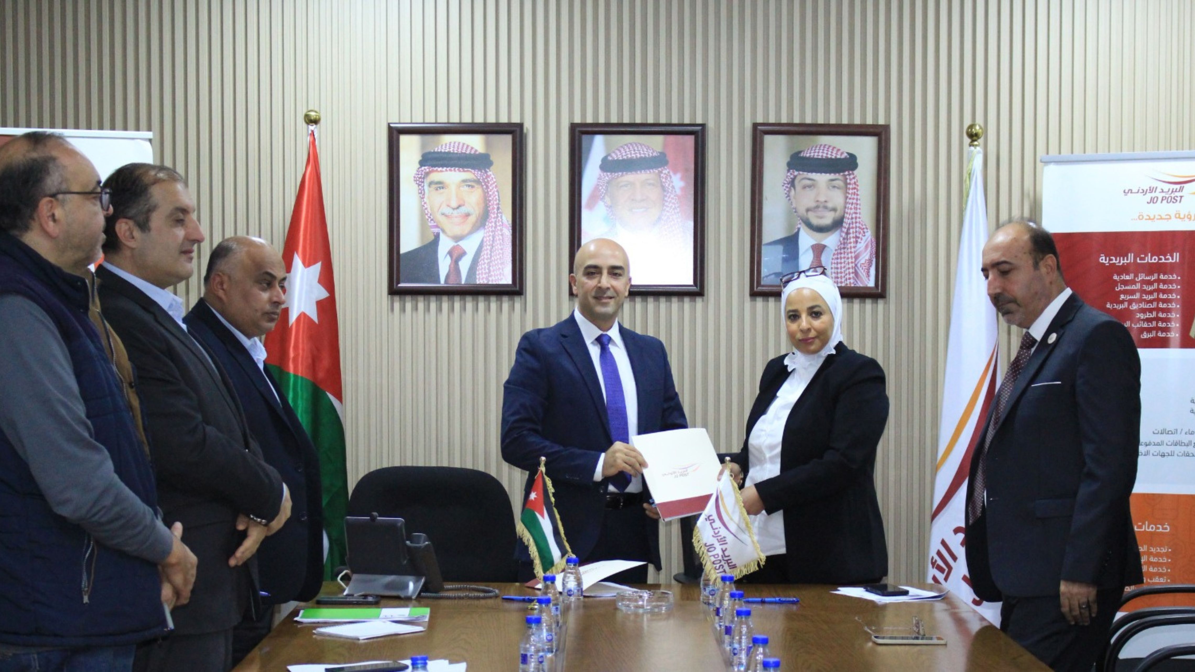 اتفاقية تعاون بين شركتي البريد الأردني وكنعان إنفستمنت