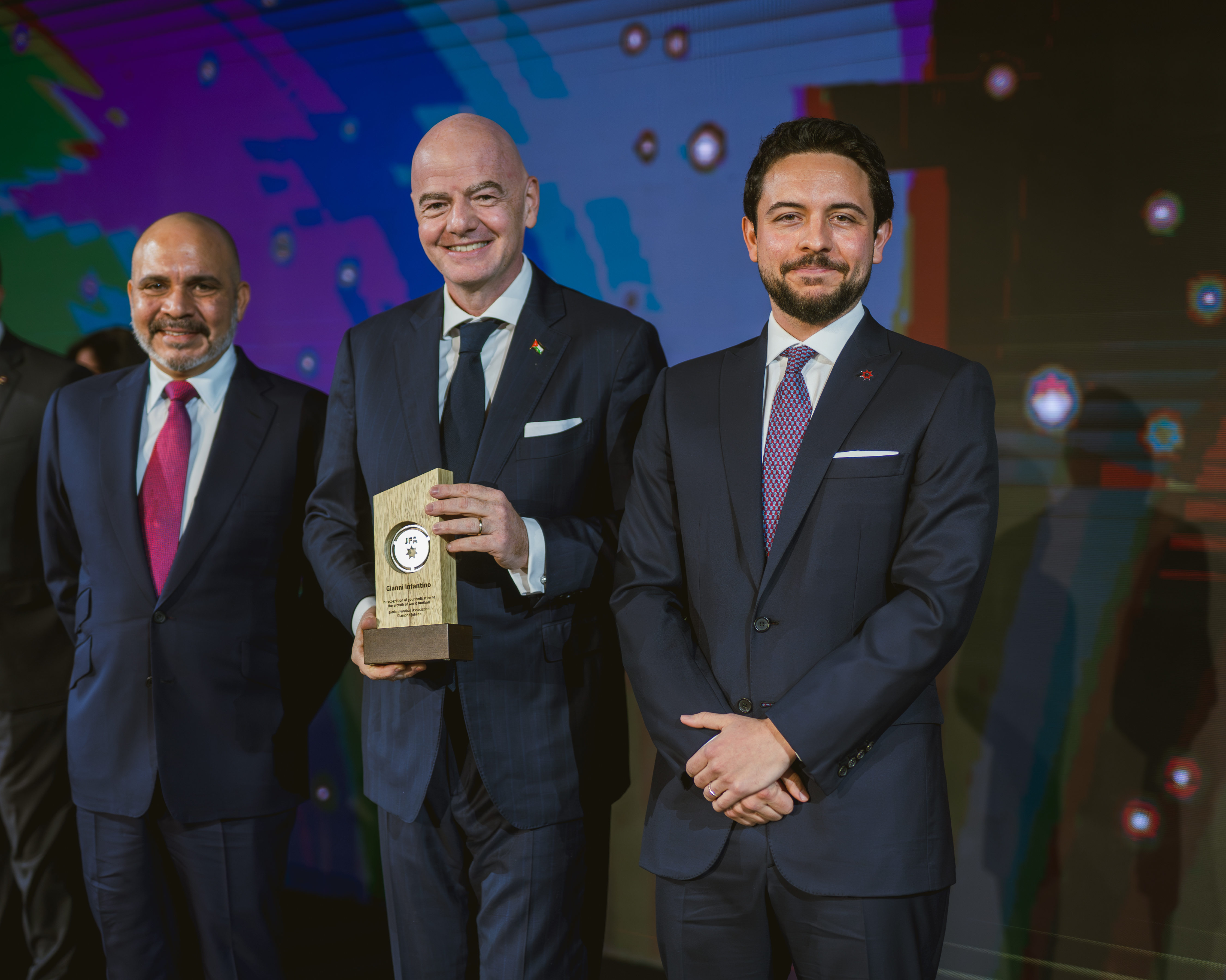 مندوبا عن الملك، ولي العهد يرعى احتفال الاتحاد الأردني لكرة القدم باليوبيل الماسي لتأسيسه