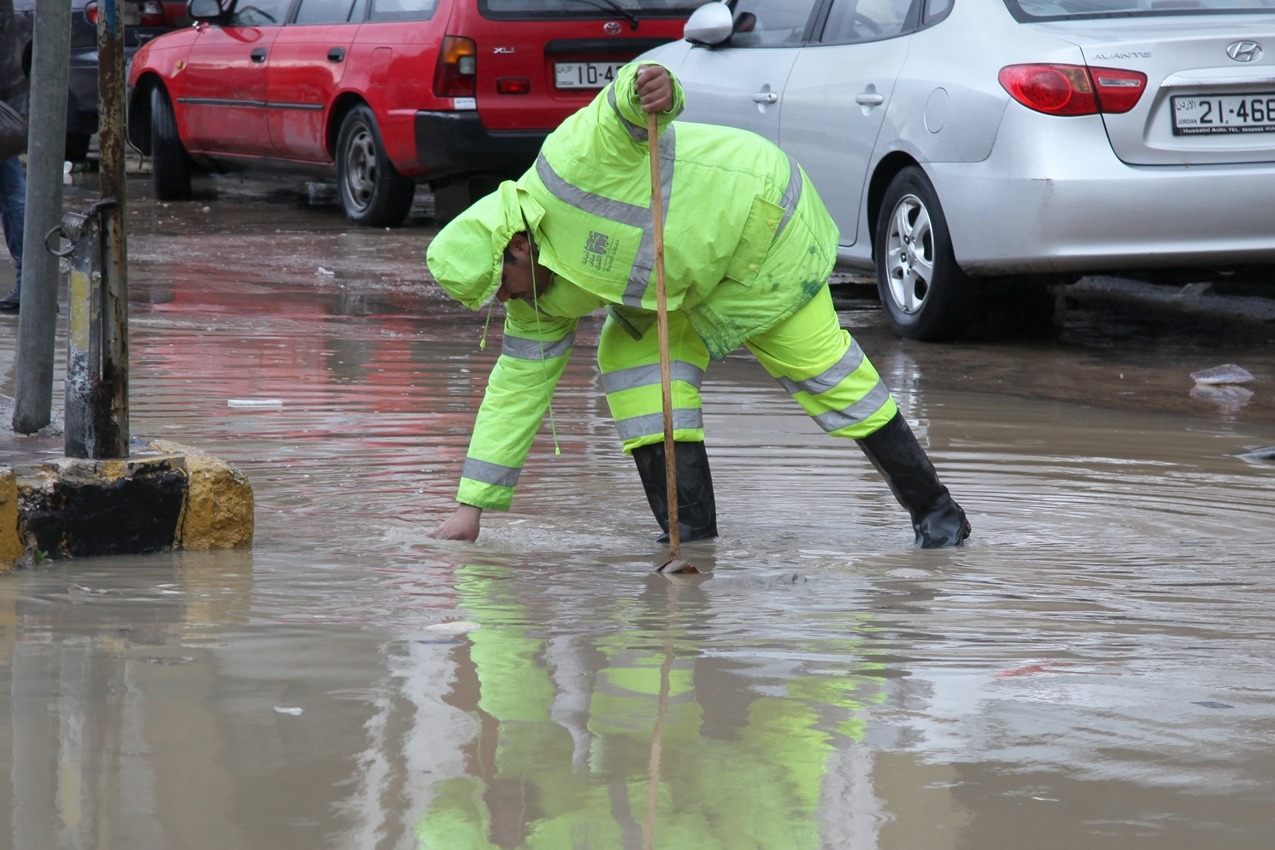 أمانة عمّان تعاملت مع 29 ملاحظة خلال المنخفض الأخير 