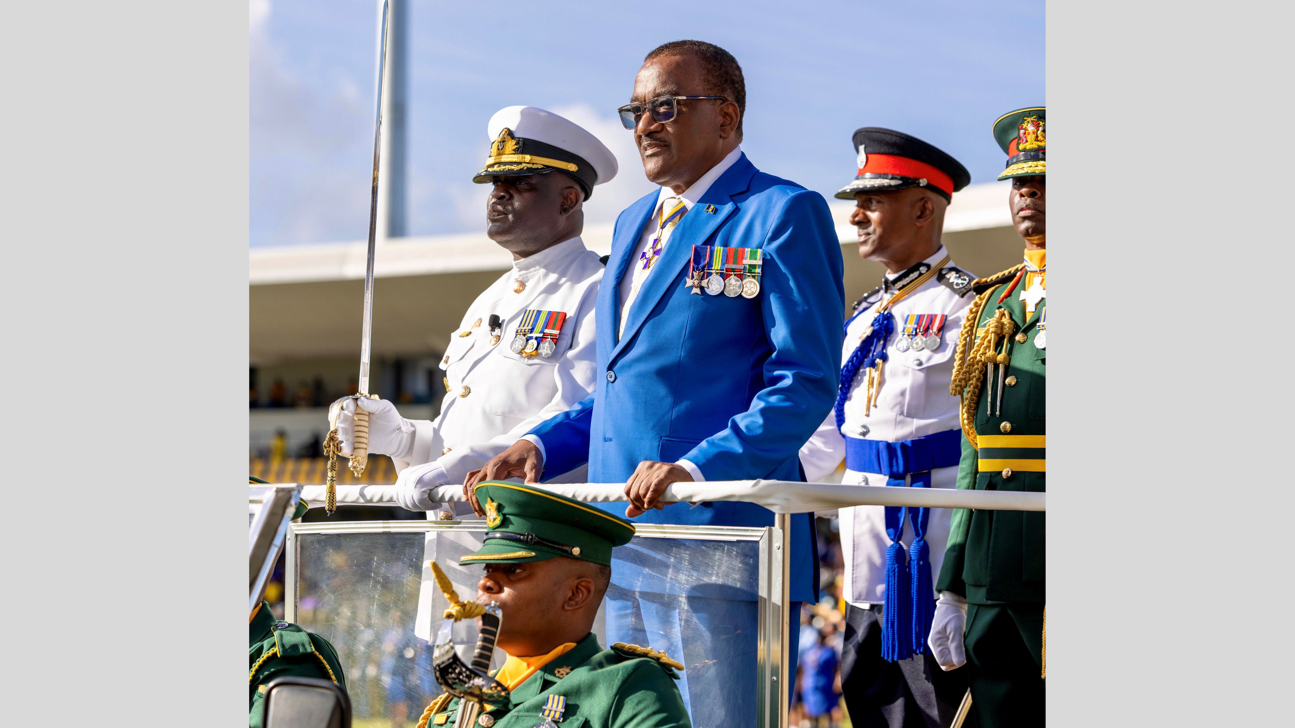 الملك يحضر حفل تنصيب رئيس جمهورية باربادوس