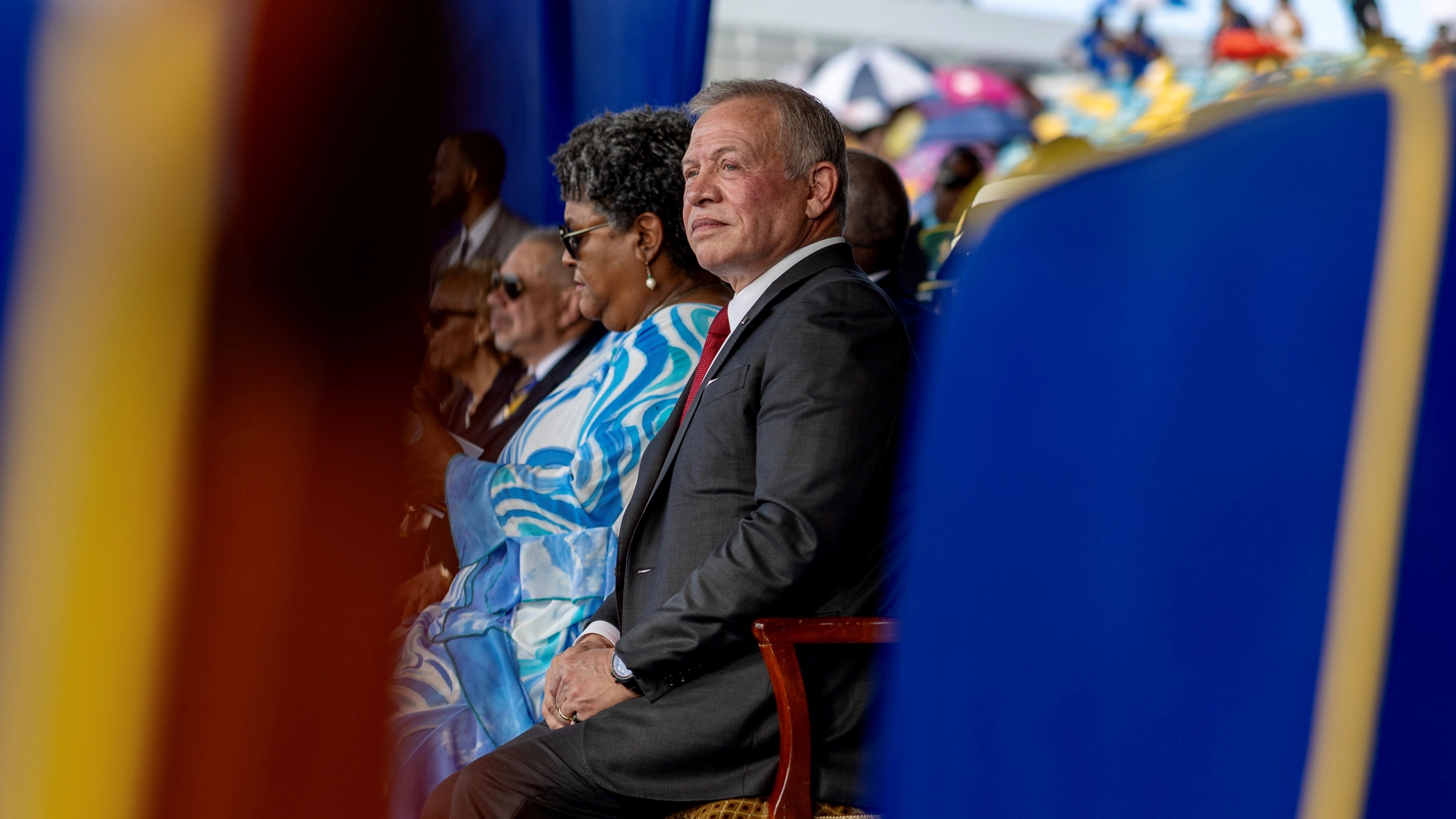 الملك يحضر حفل تنصيب رئيس جمهورية باربادوس