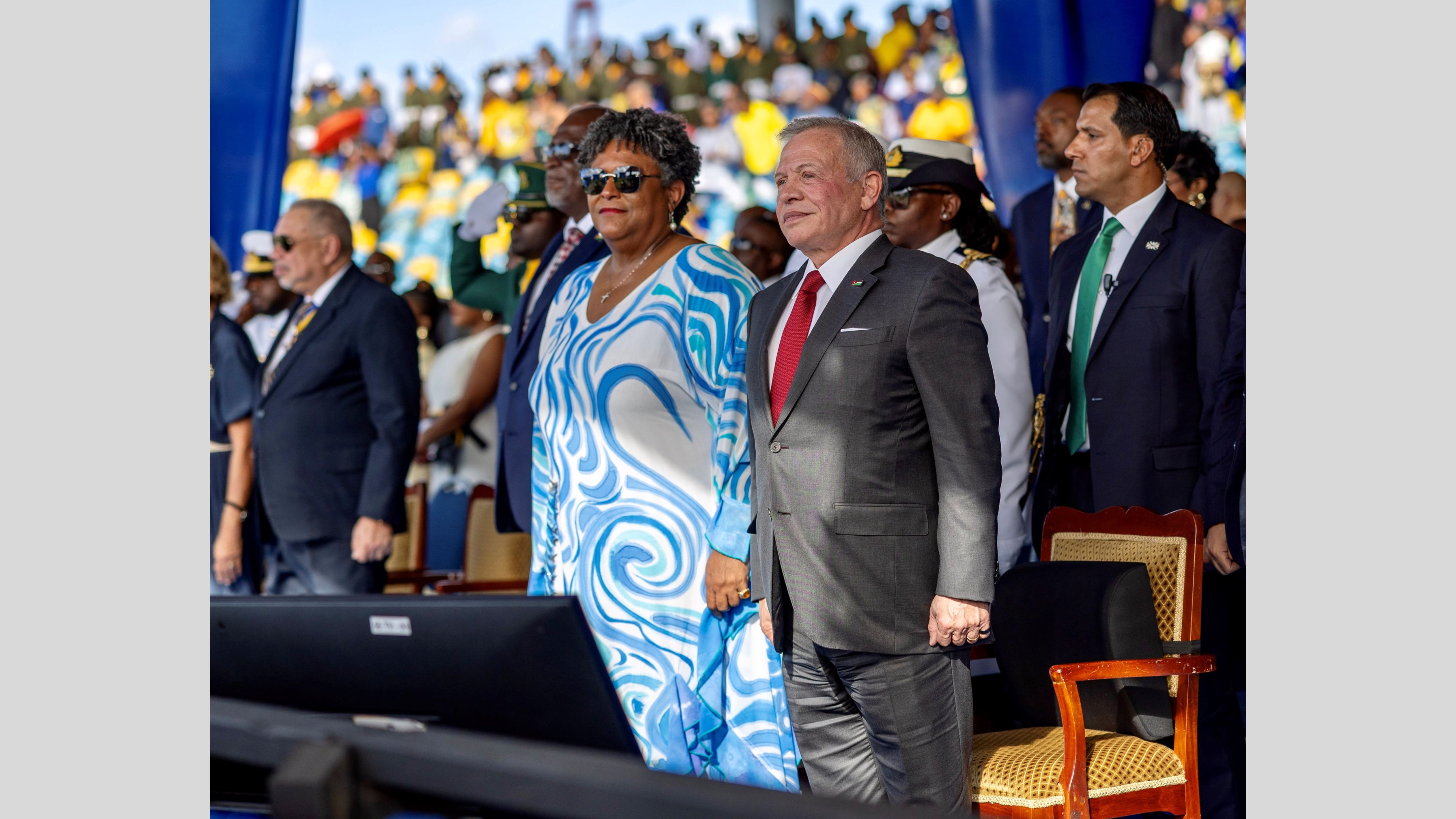 الملك يحضر حفل تنصيب رئيس جمهورية باربادوس