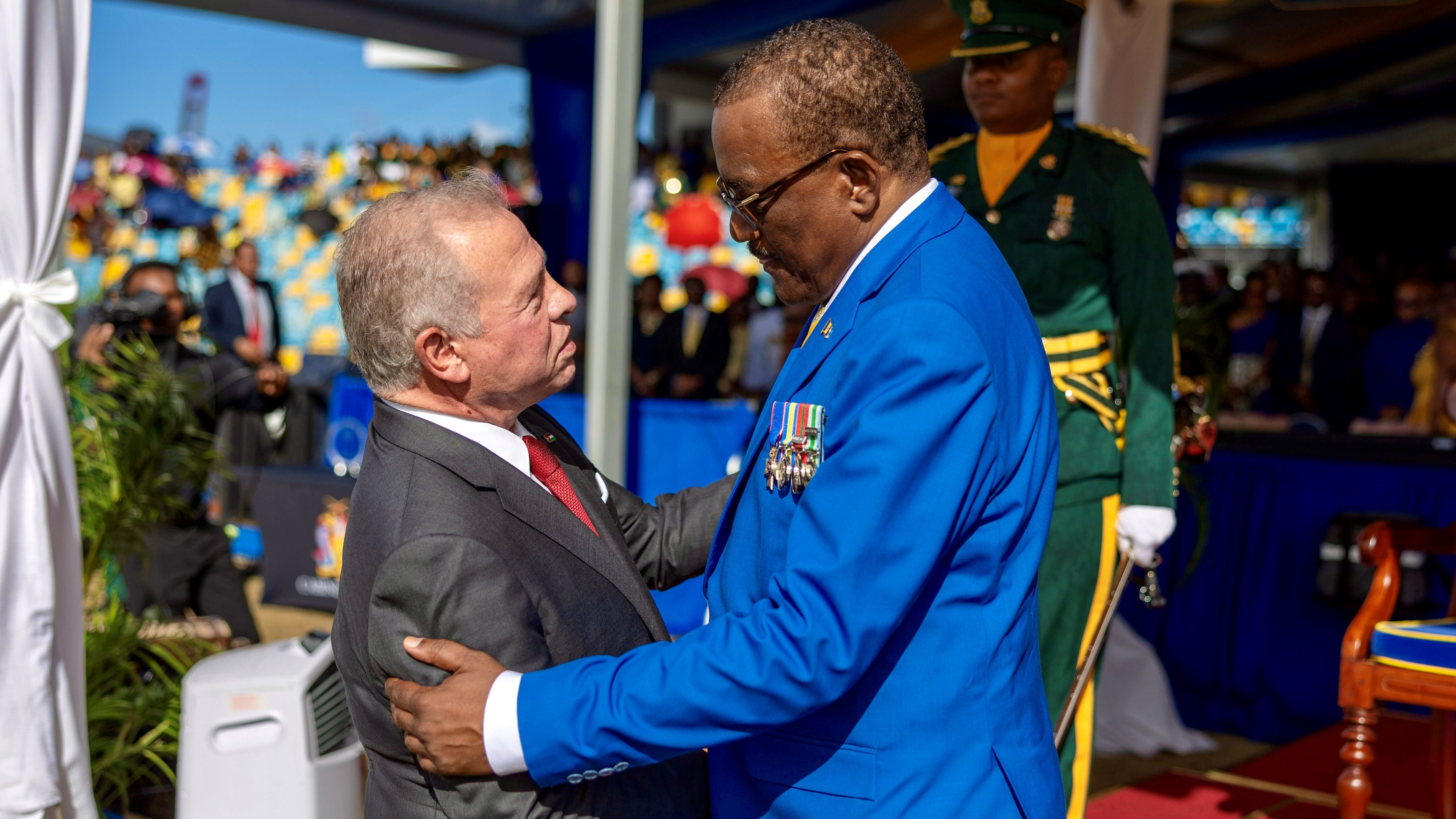 الملك يحضر حفل تنصيب رئيس جمهورية باربادوس