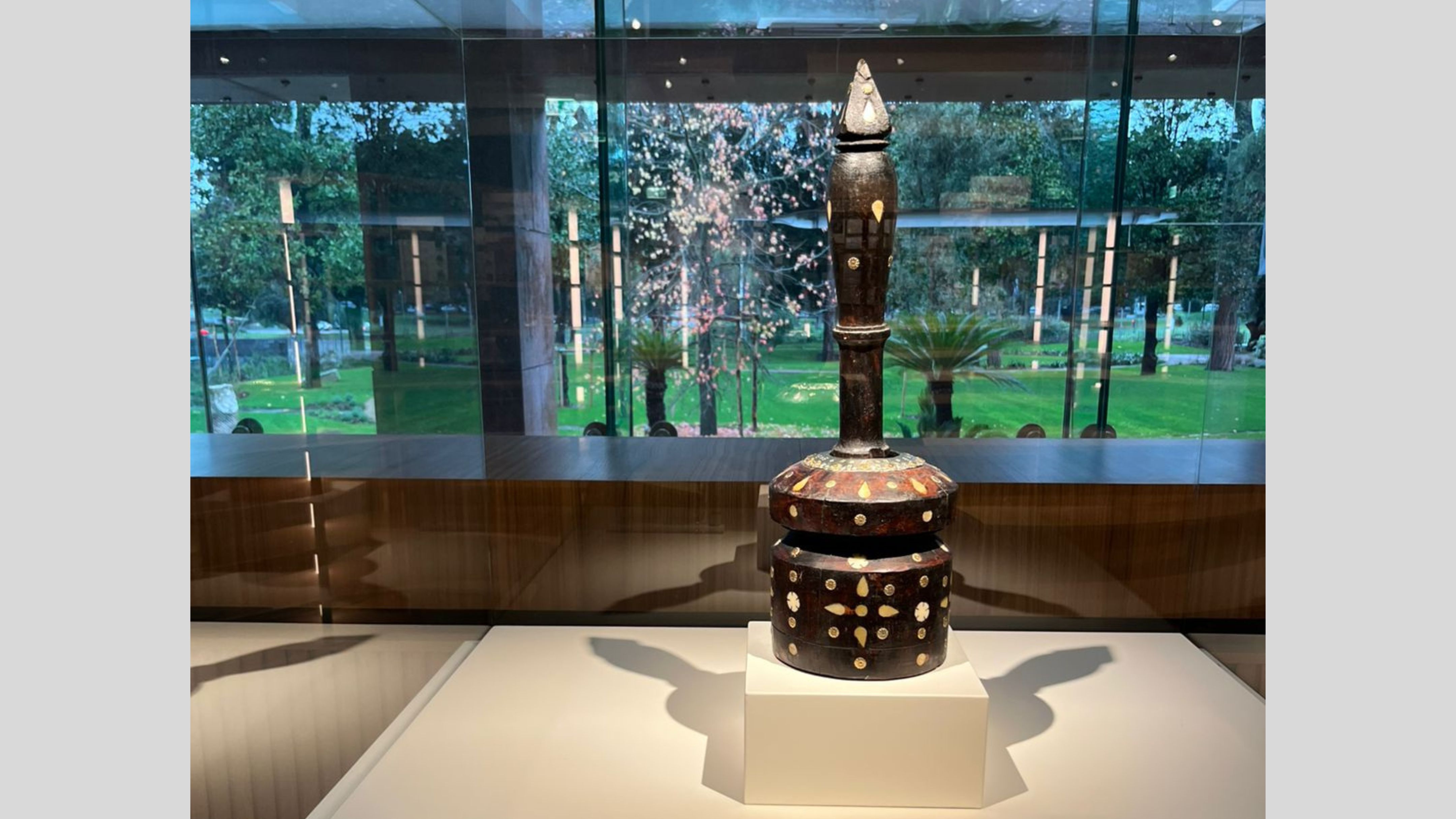 المهباش يزين أروقة متحف الفاو في روما 