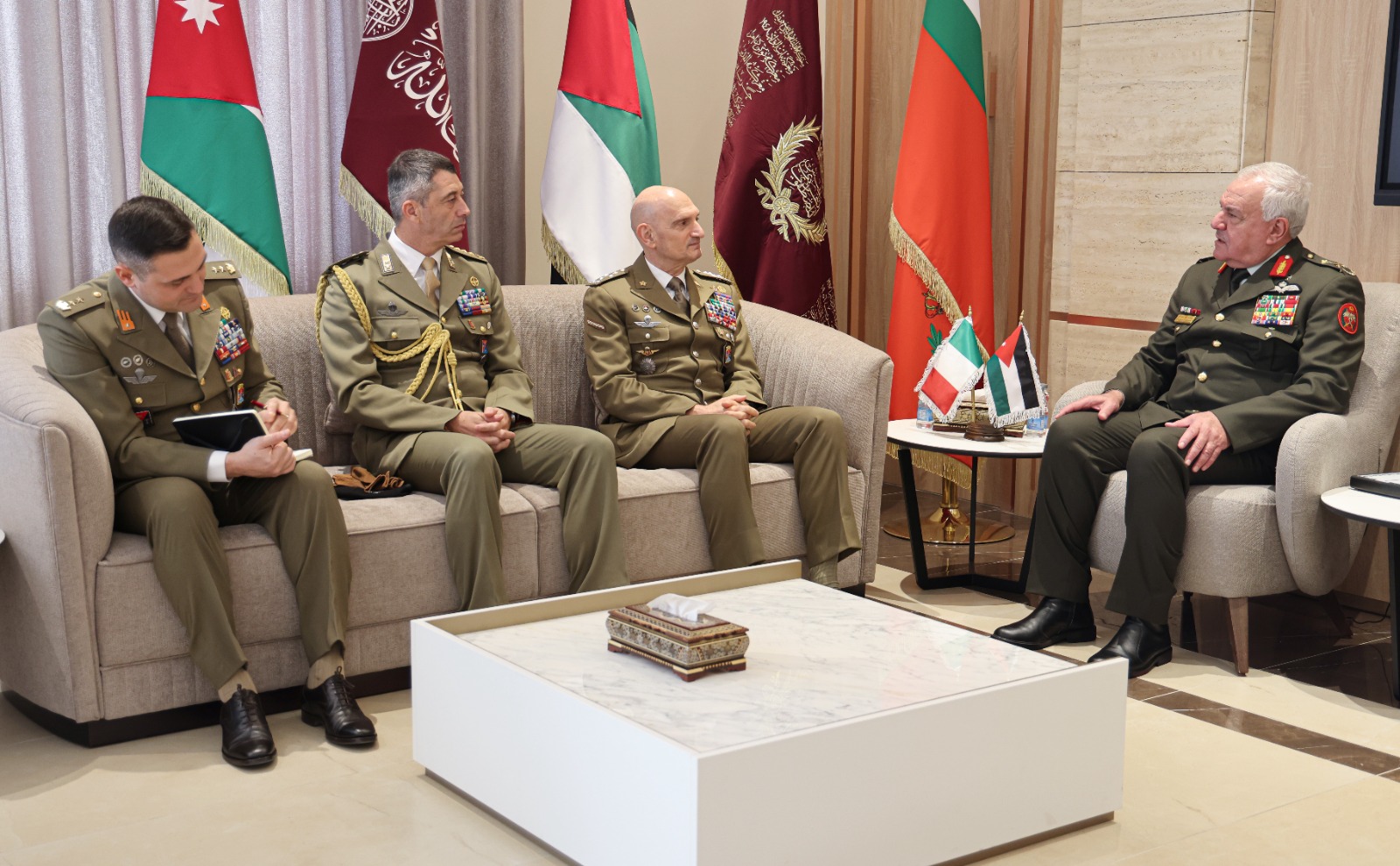 رئيس هيئة الأركان المشتركة يستقبل نظيره الإيطالي