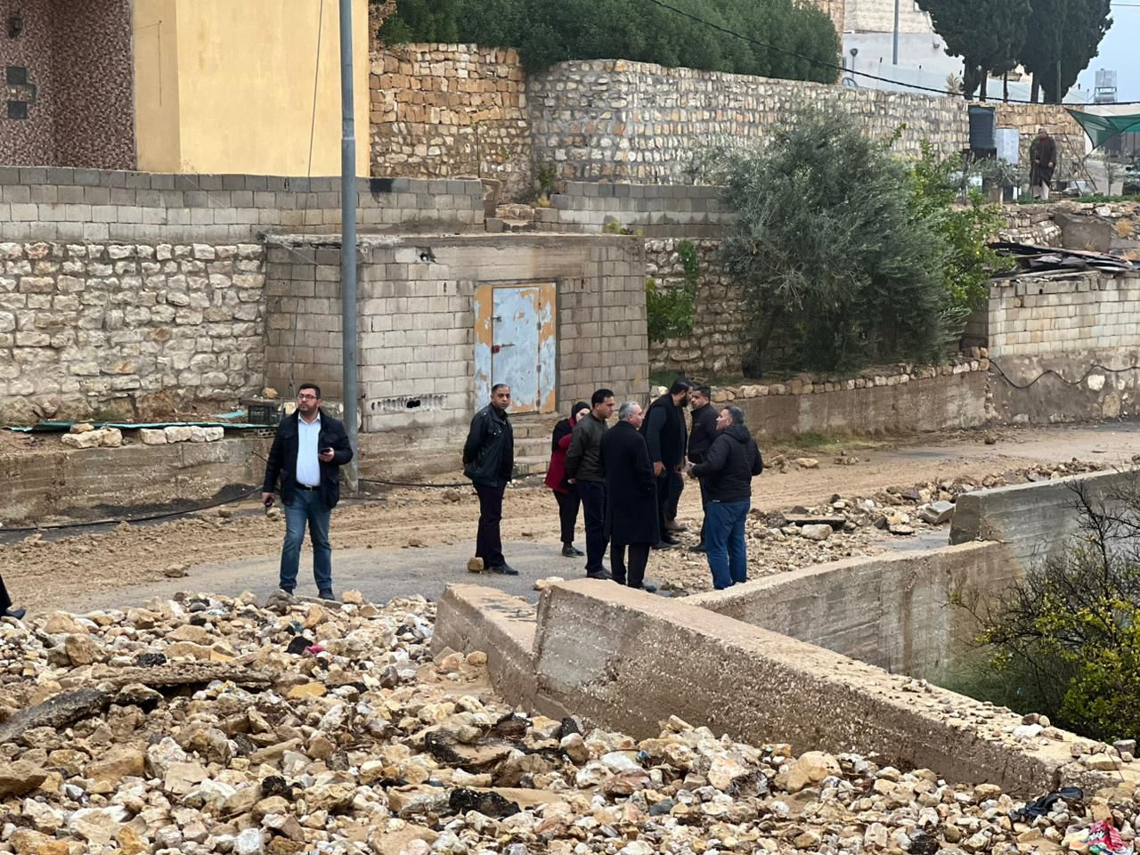رئيس مفوضي سلطة البترا يتفقد الطيبة والراجف ودلاغة بعد الأمطار الغزيرة