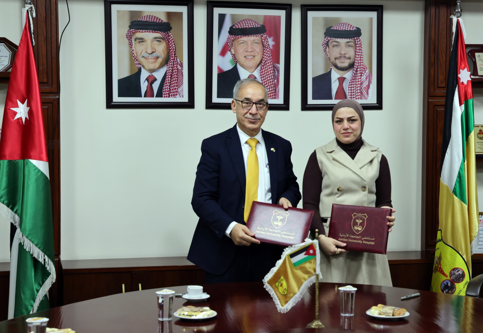 3 اتفاقيات تعاون لتدريب كوادر مستشفى الجامعة