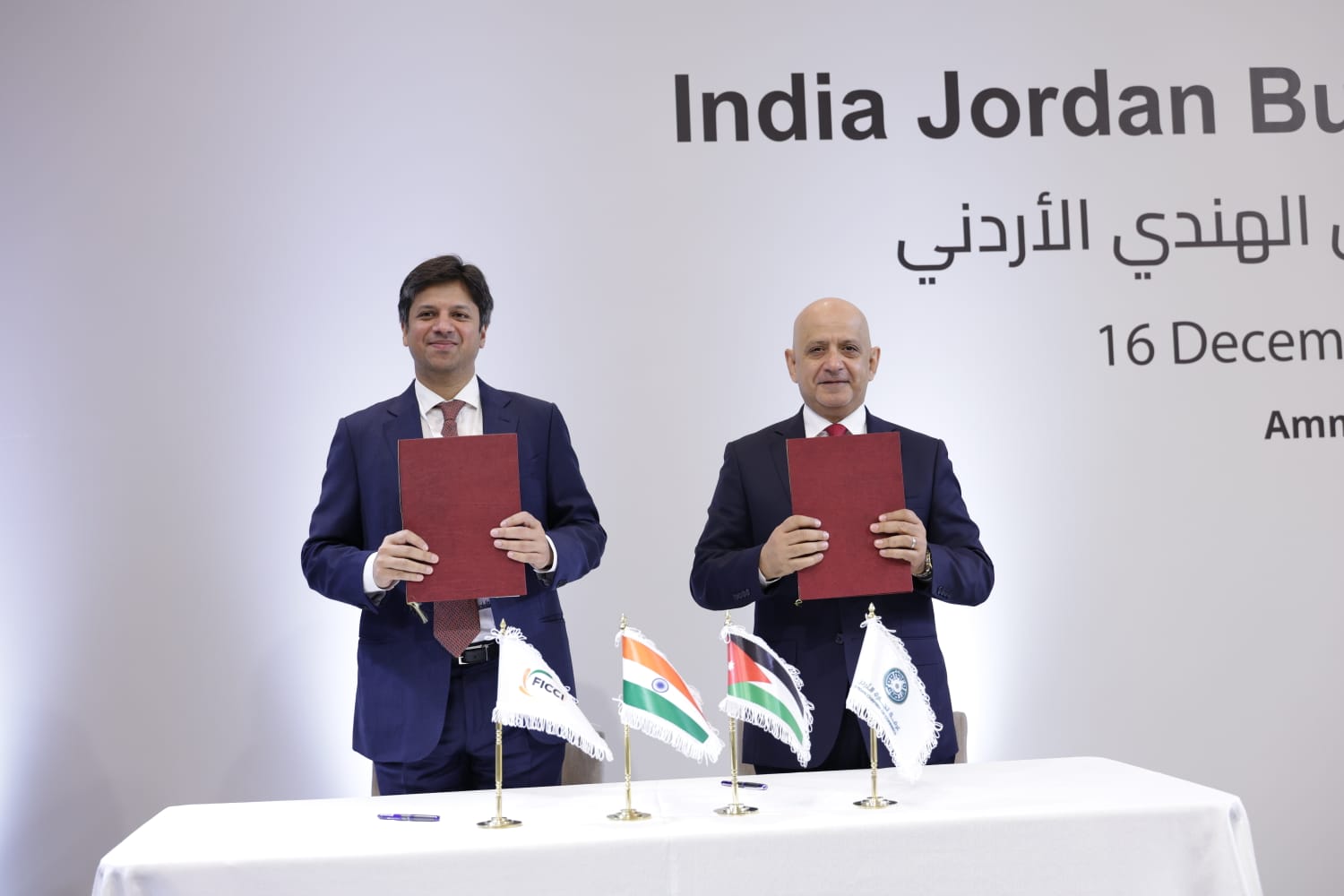 مذكرة تفاهم بين تجارة الأردن واتحاد غرف التجارة والصناعة الهندي