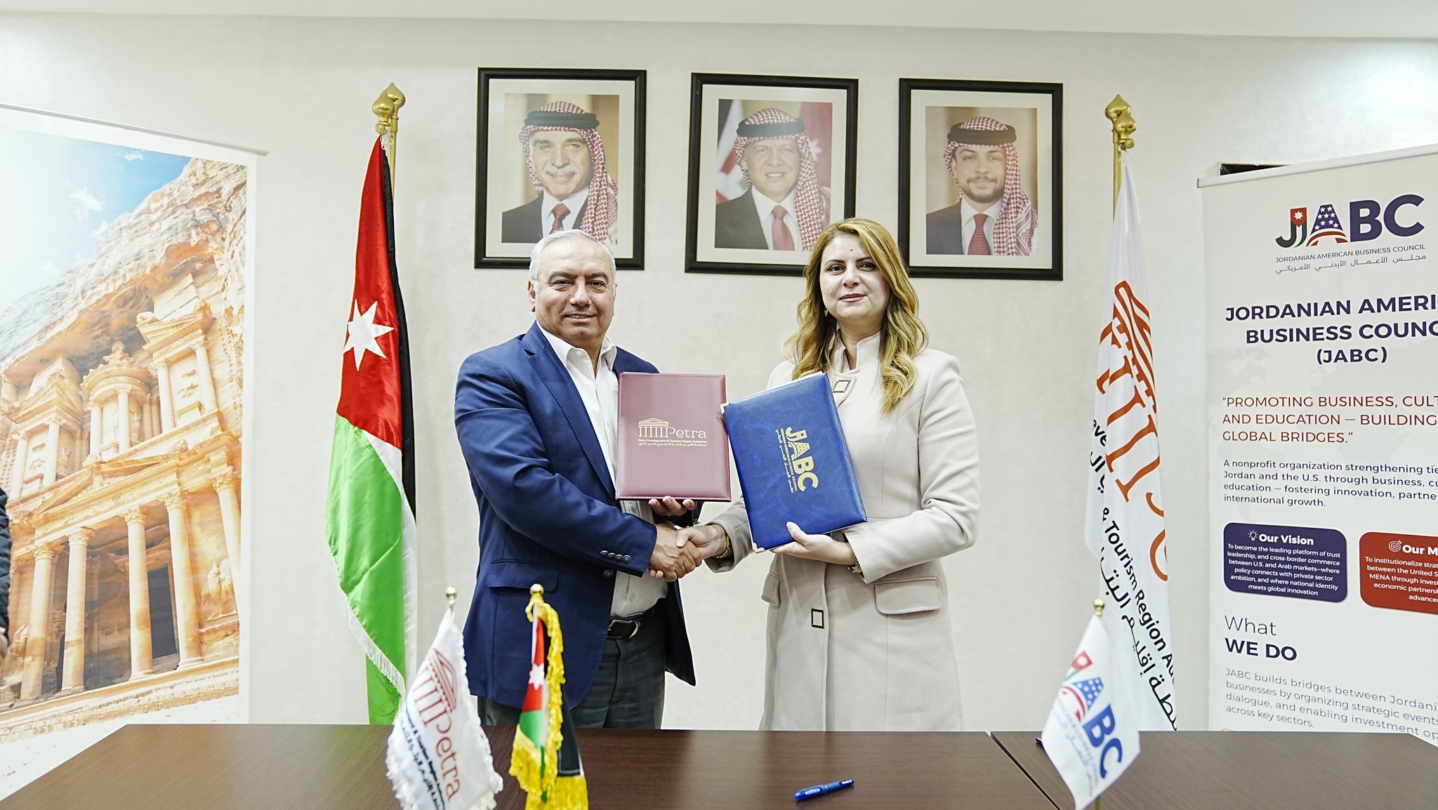 مذكرة تفاهم بين سلطة البترا ومجلس الأعمال الأردني الأميركي