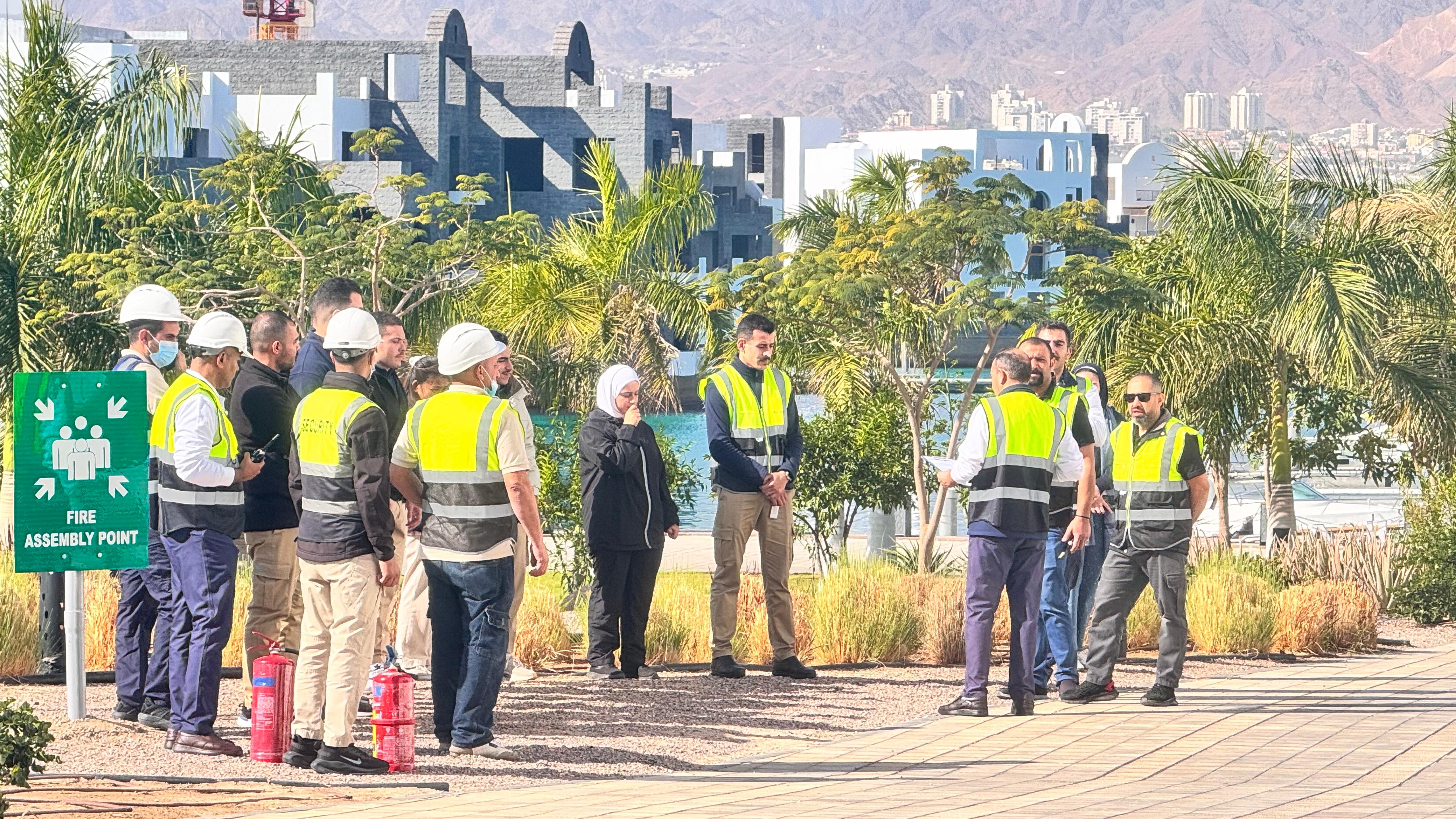  واحة أيلة تنفذ تمرين حريق مشترك لتعزيز الجاهزية والسلامة