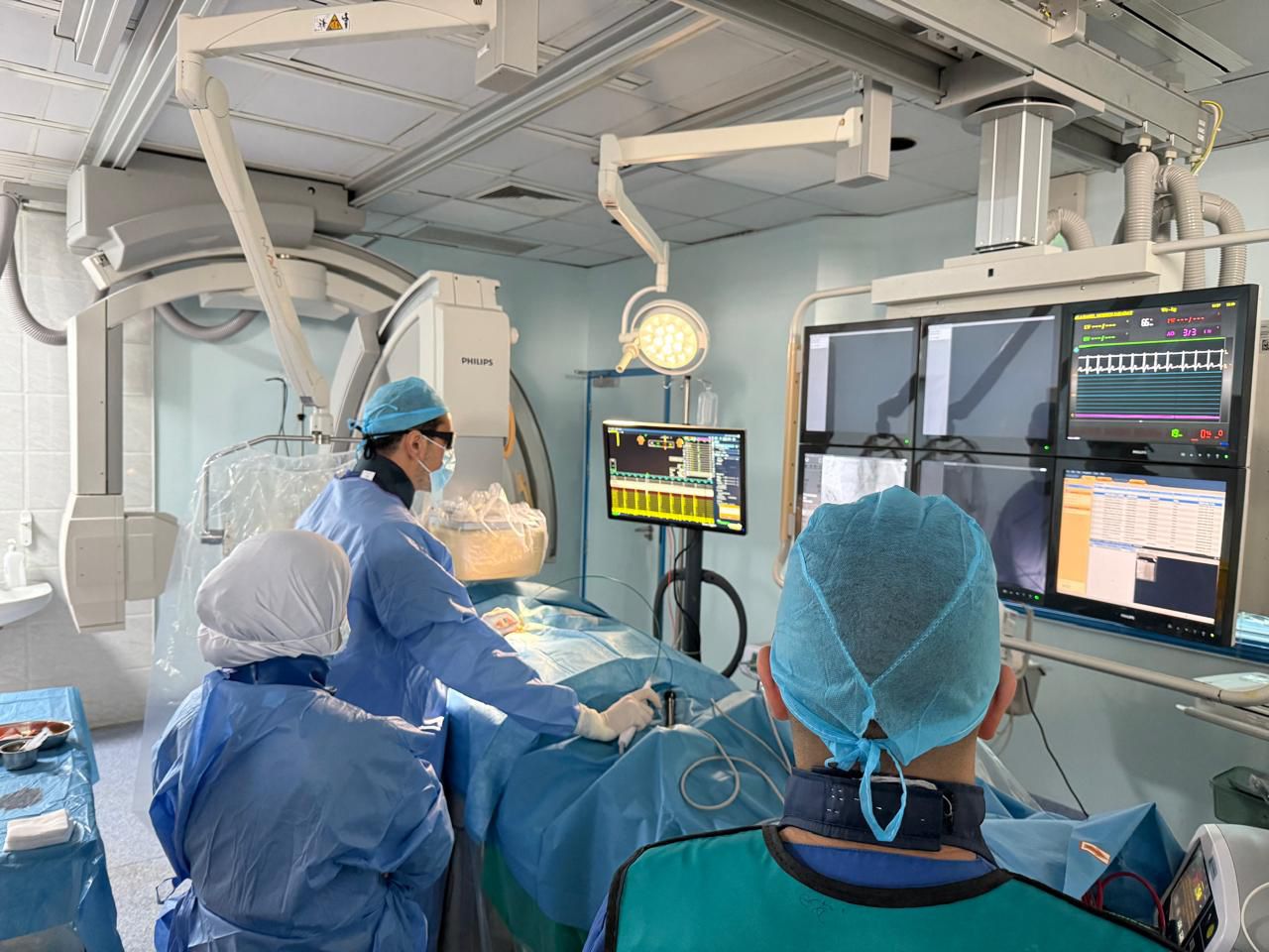 مستشفى الملك المؤسس يجري أول عمليات كي كهربائي لتسارع دقات القلب 