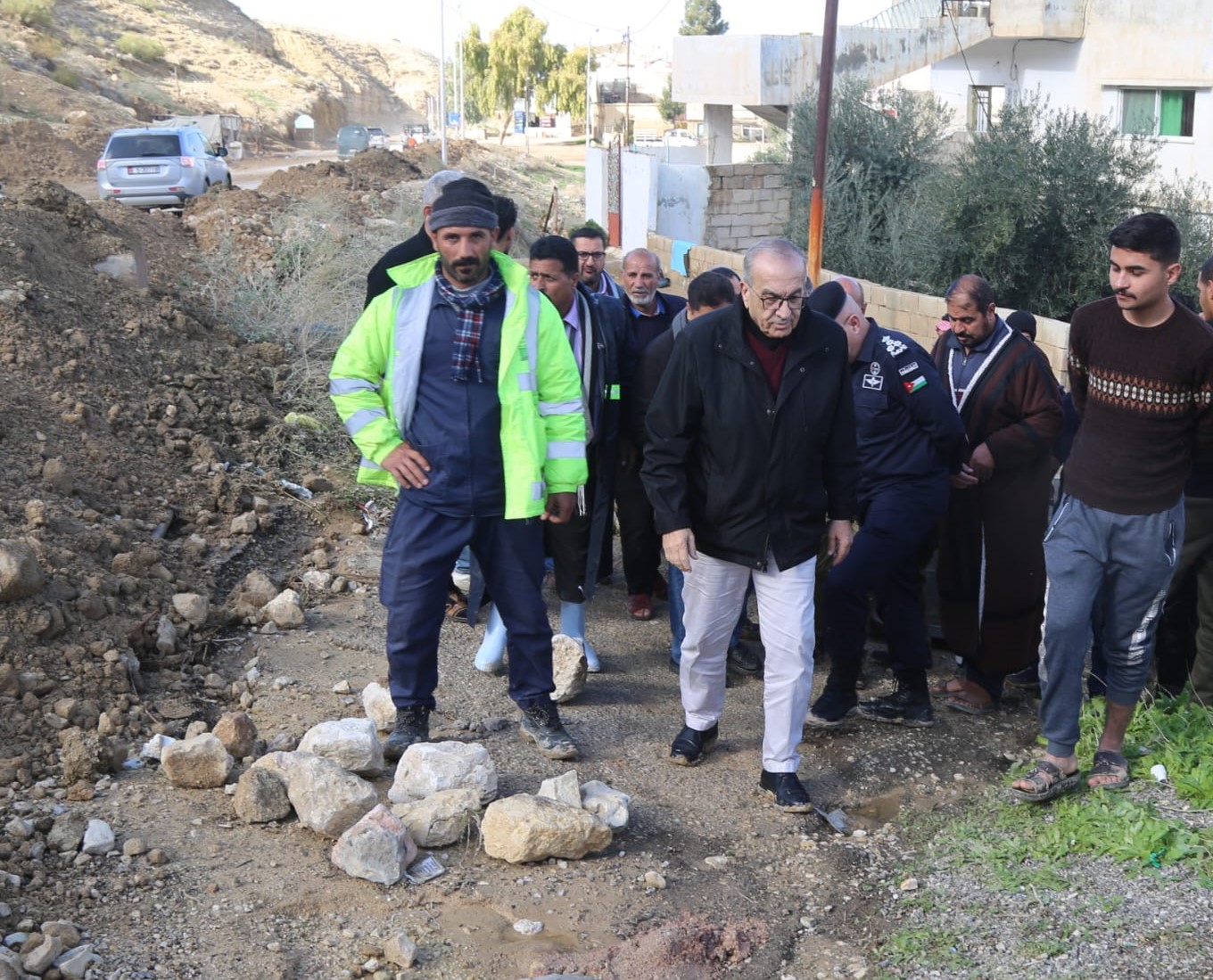 وزراء الداخلية والأشغال والسياحة يعلنون إجراءات فورية لمعالجة أضرار الهطول المطري في الكرك