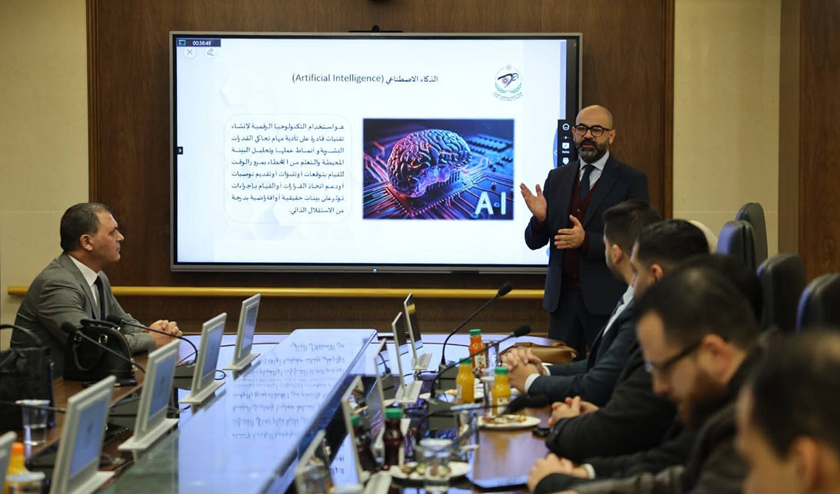 محاضرة في هيئة النزاهة حول الذكاء الاصطناعي لطلبة ماجستير الحوكمة