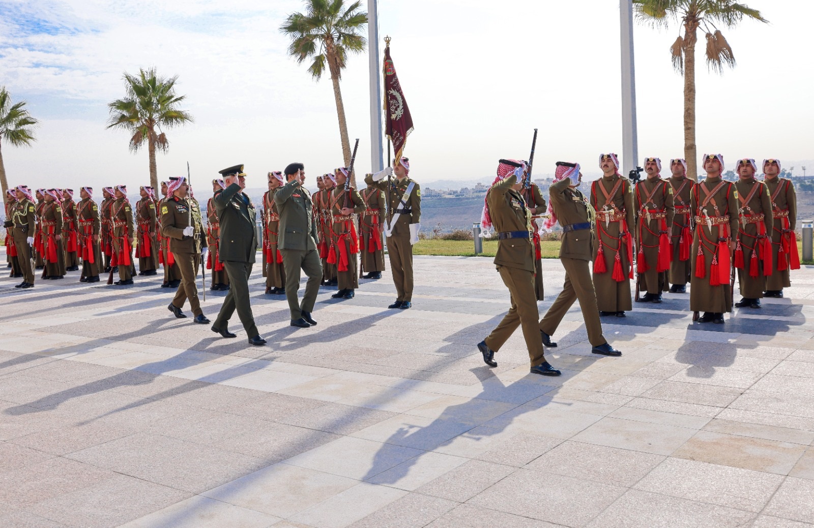 الحنيطي يستقبل نائب القائد العام للقوات المسلحة العربية الليبية