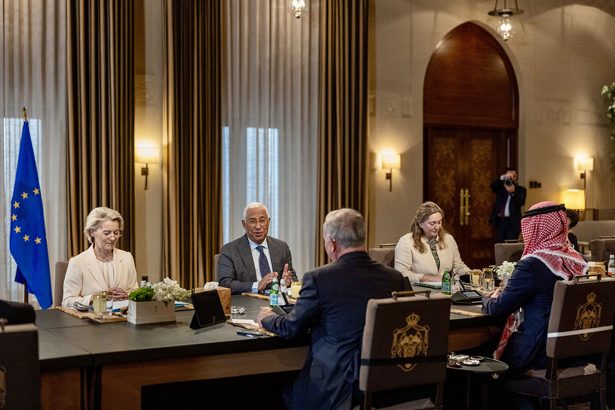  الملك يعقد قمة مع قادة الاتحاد الأوروبي في عمان