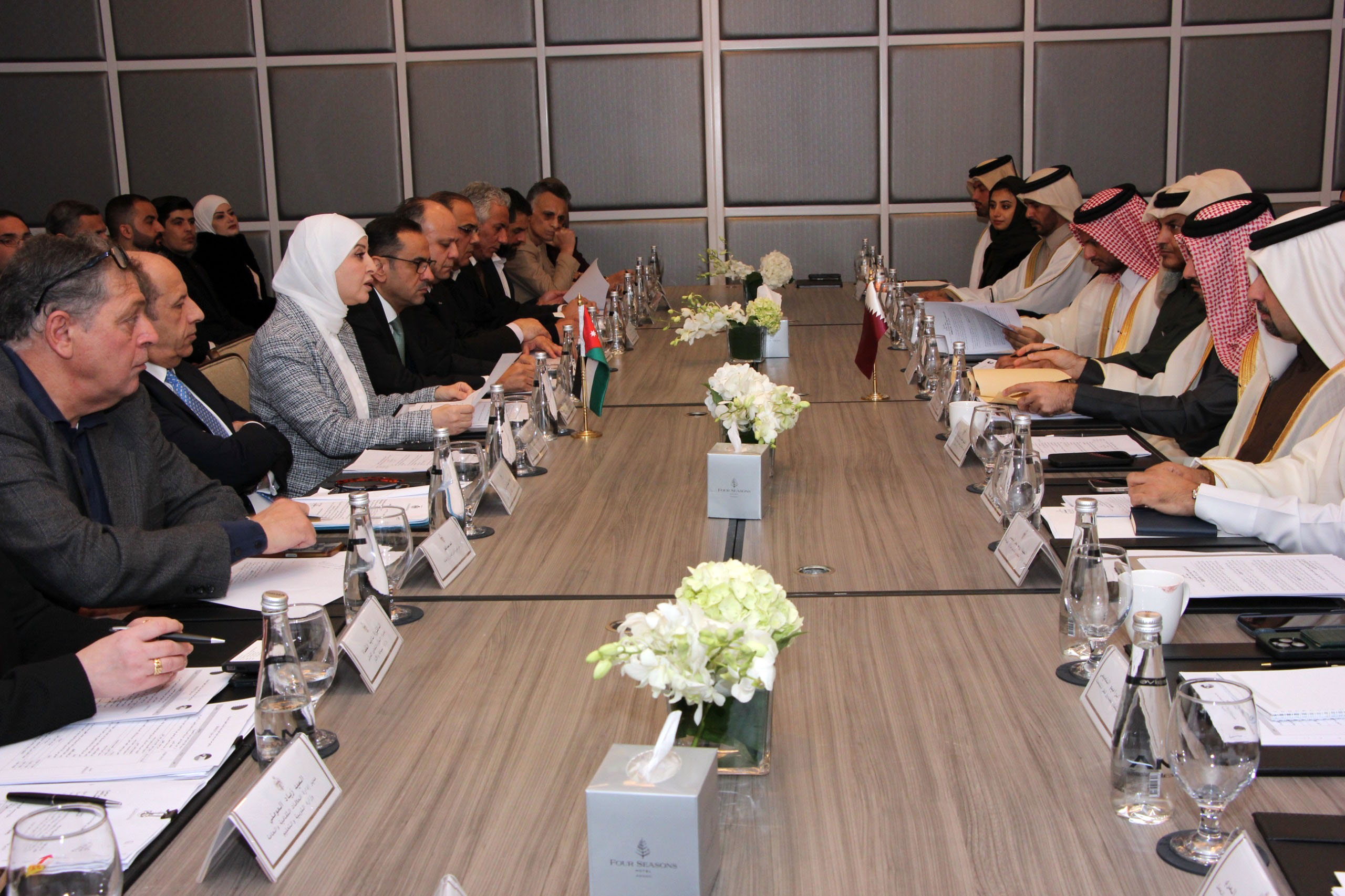 بدء الاجتماعات التحضيرية للدورة الخامسة للجنة العليا الأردنية القطرية المشتركة