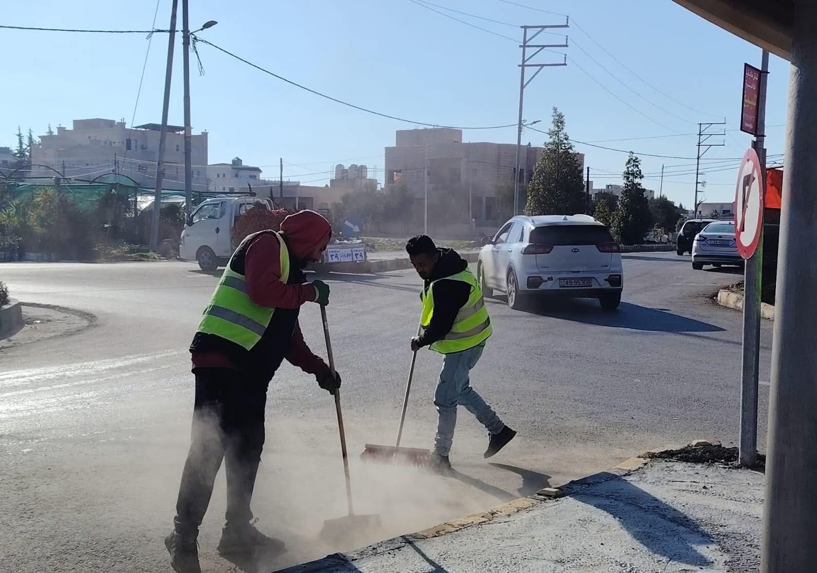 حملة بيئية في جرش وبني عبيد 