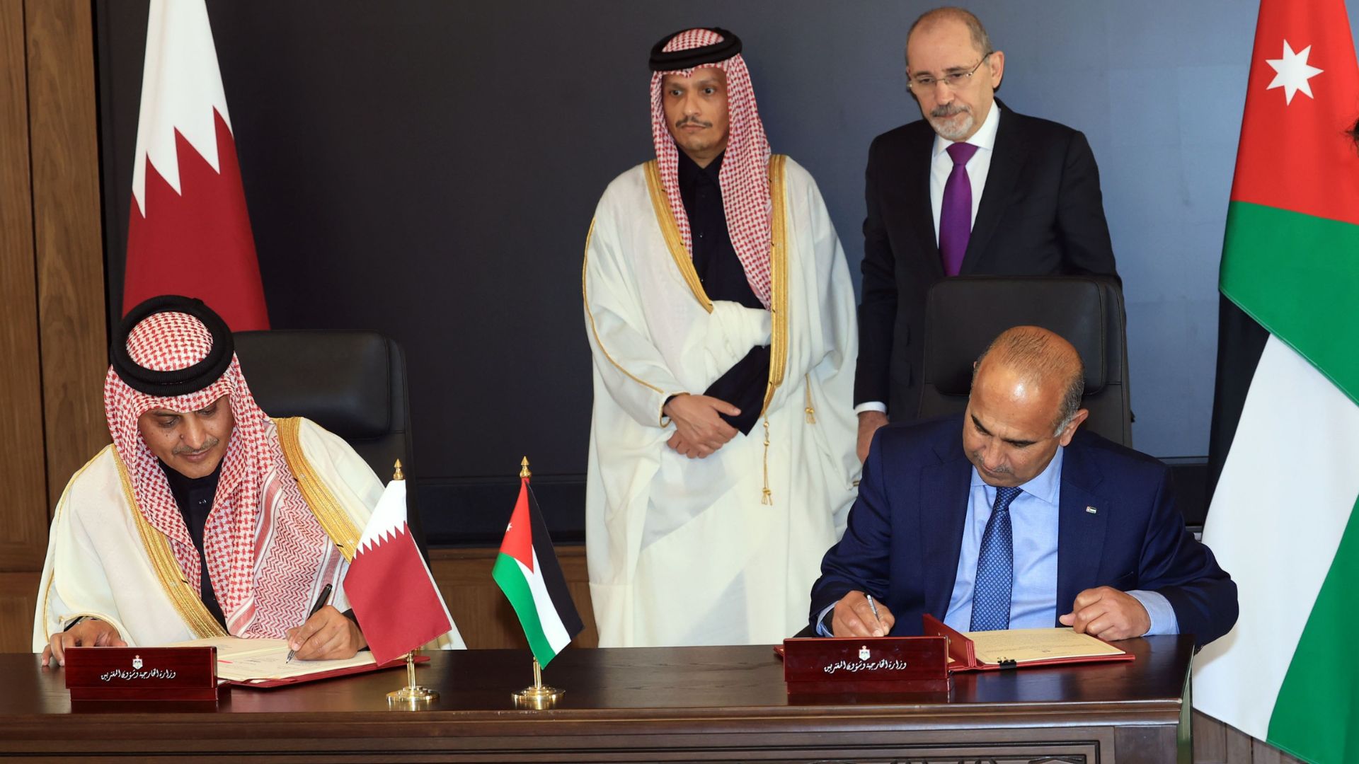 توقيع عدد من الاتفاقيات خلال اجتماع اللجنة الأردنية القطرية العليا المشتركة