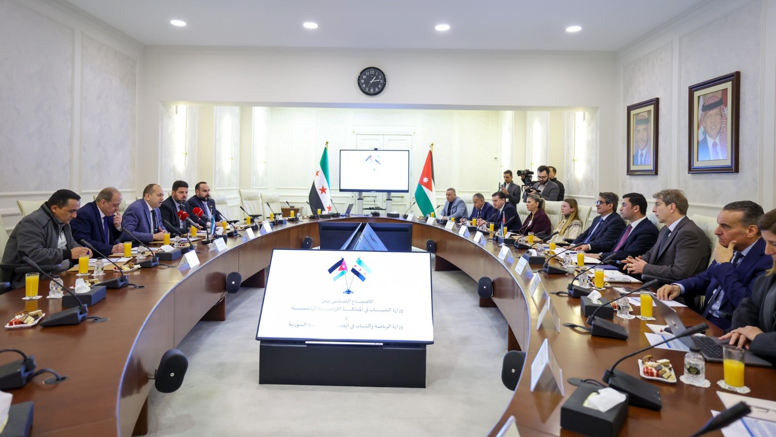 وزير الشباب يبحث ونظيره وزير الرياضة والشباب السوري التعاون الشبابي والرياضي المشترك 