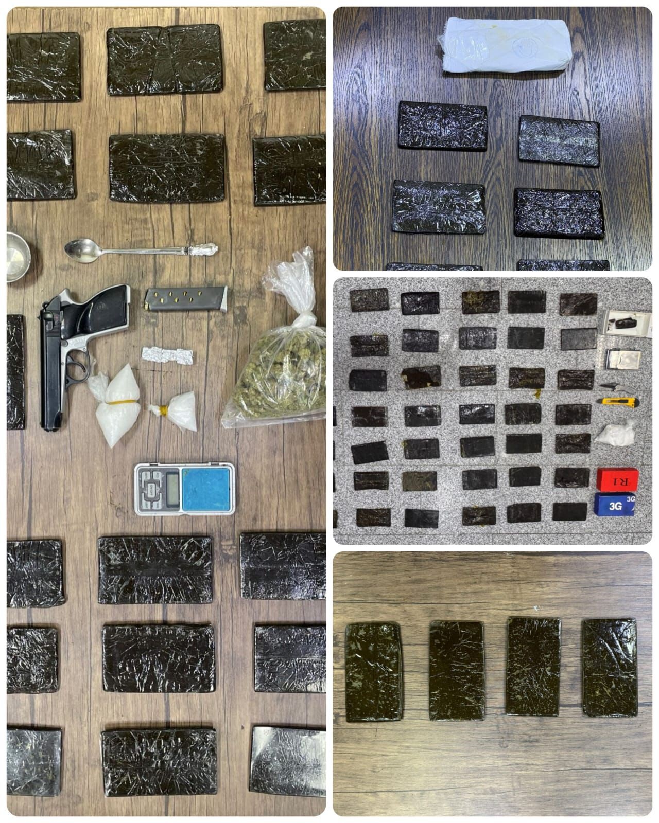 القبض على ثلاثة أشخاص على علاقات مع عصابات إقليمية لتهريب وتجارة المخدرات