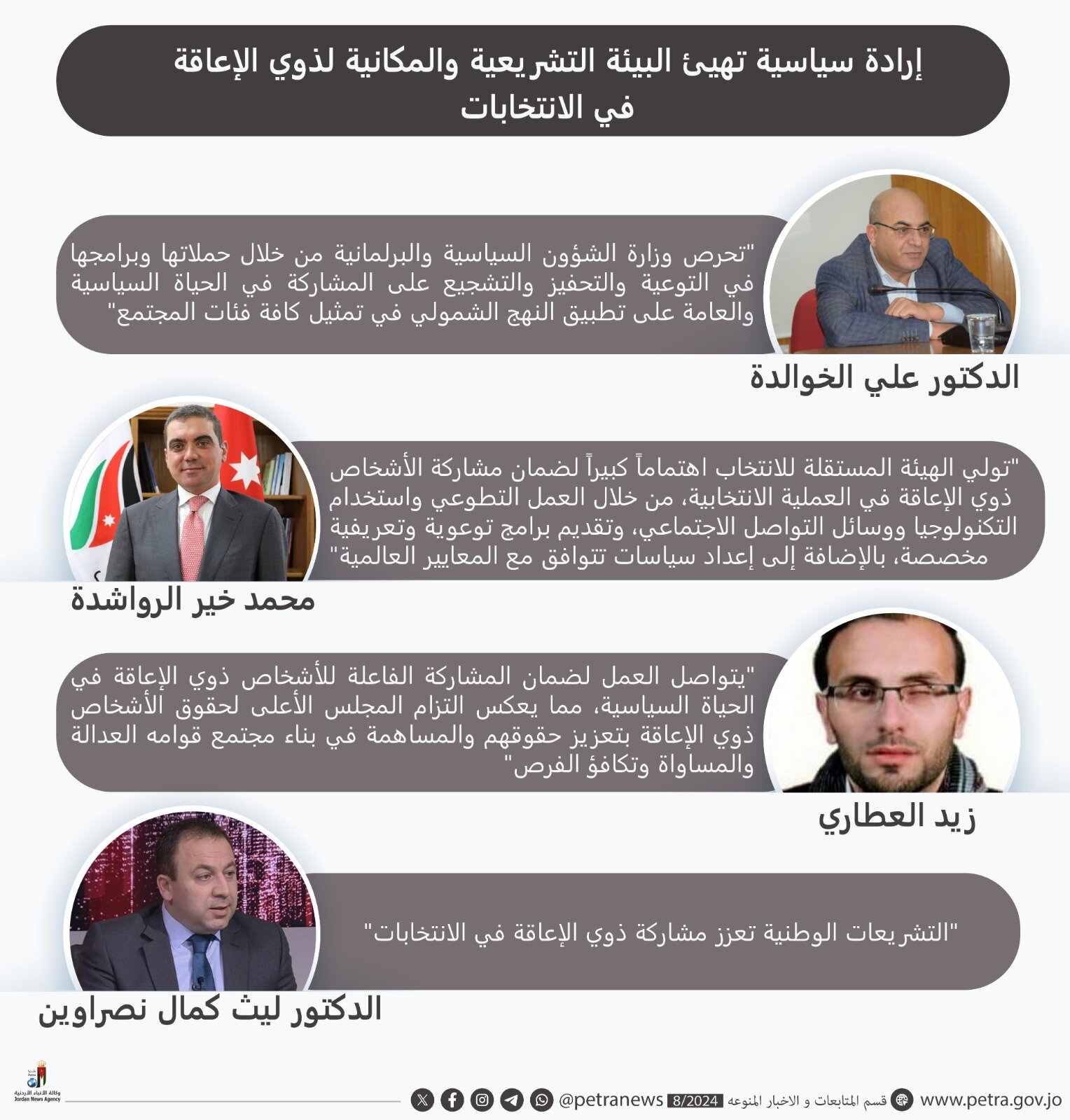 إرادة سياسية تهيئ البيئة التشريعية والمكانية لذوي الإعاقة في الانتخابات