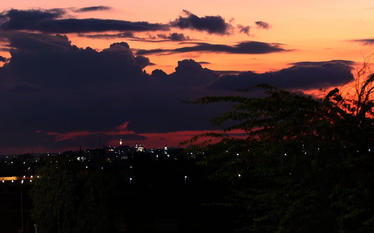  غروب الشمس من مادبا تصوير: نزال ابو كف